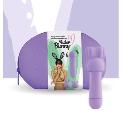 FeelzToys - Mister Bunny Massage Vibrator met 2 Dopjes Paars